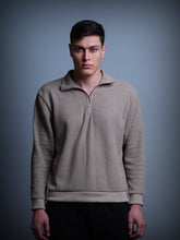 Half Zip Sweatshirt : Dusky Beige