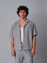 Knitted Resort Shirt : Grey