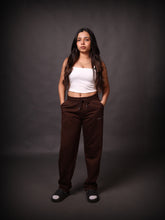 Relaxed Fit Sweatpants: Brown