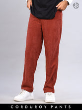 Relaxed Corduroy Pants : Rust