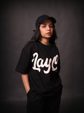 Printed Oversized T-Shirt : Black