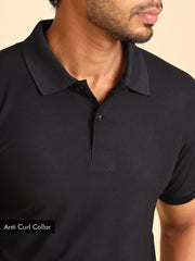 365 Day Guarantee Polo : Jet Black