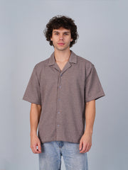 Resort Shirt : Brown Melange
