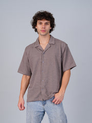 Resort Shirt : Brown Melange