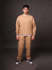 Relaxed Sweatshirt : Beige