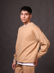 Relaxed Sweatshirt : Beige