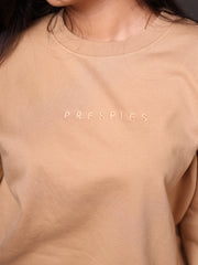 Relaxed Sweatshirt : Beige