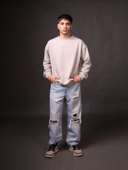 Relaxed Sweatshirt : Steel Grey