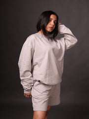 Relaxed Sweatshirt : Steel Grey