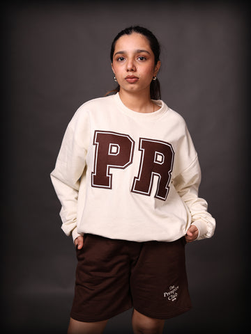 Signature Cropped Sweatshirt - Ivory main image 1