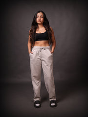 Relaxed Fit Sweatpants: Steel Grey